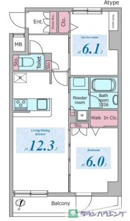 ドゥーエ板橋区役所前の物件間取画像